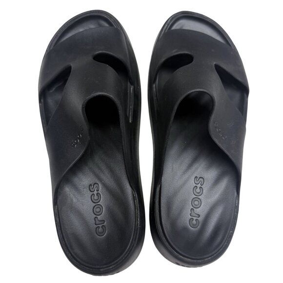 Black Crocs Getaway Platform H-Strap Sandals – Women’s Size 8 – fits 7.5 Wide - Picture 5 of 10